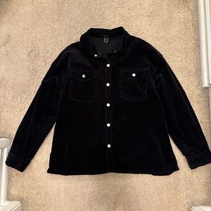Corduroy-like shacket/jacket